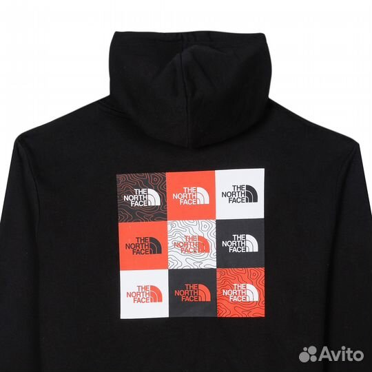 Мужская толстовка худи черная The North Face