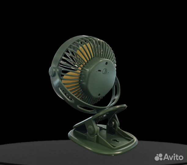 Настольный вентилятор USB на прищепке