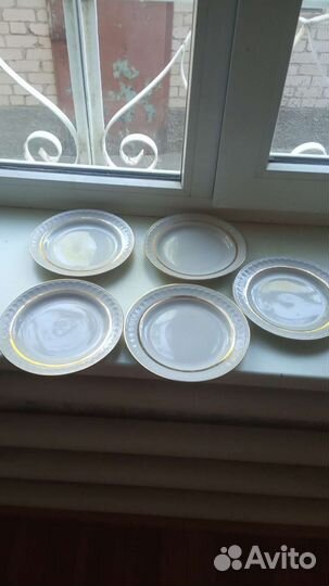Набор тарелок суповые 6шт, десертные 5шт, СССР