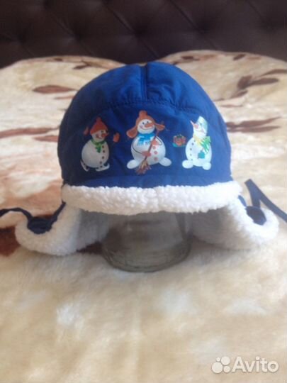 Зимняя шапка для мальчика р. 48