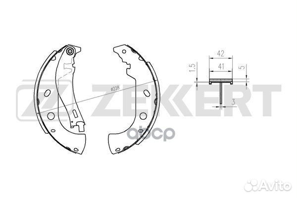 Колодки торм. бараб. задн. Fiat Multipla (186)