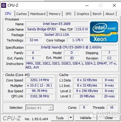 Процессор xeon e5 2689