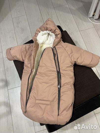 Меховой конверт-комбинезон