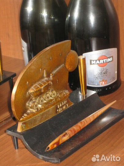 Игрушка Сувенир Металл Луноход-1 Настольная ручка