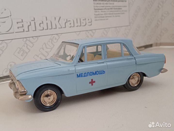 Модель Москвич-408 Медпомощь номерной А1