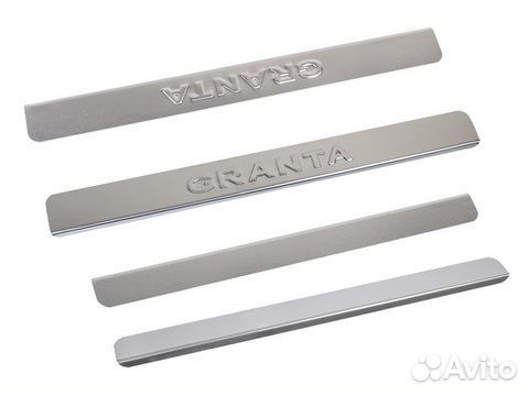 Накладки порогов ваз 2190 4 шт. нержавейка