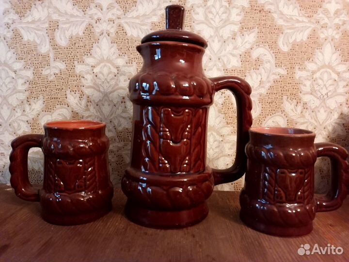 Ретро набор керамика Кувшин и Кружка