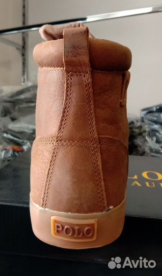 Мужские кожаные ботинки Ralph Lauren Tedd Moc Toe