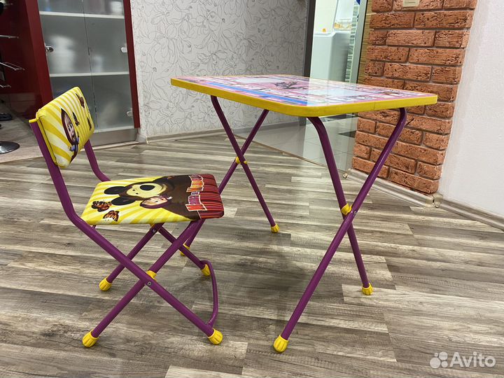 Набор мебели стол и стул детский nika