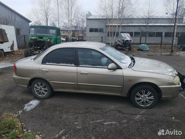 Kia Spectra 1.6 МТ, 2007, битый, 201 000 км