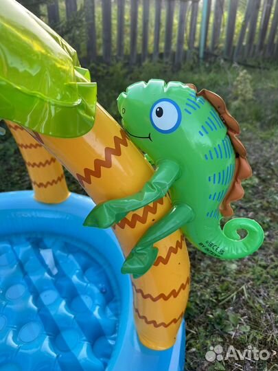 Детский надувной бассейн с крышей Intex