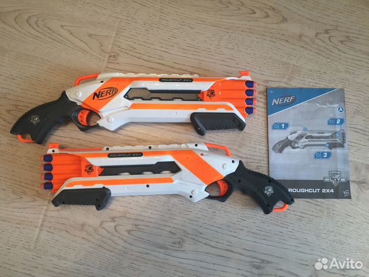 Бластер Nerf Rough Cut 2x4