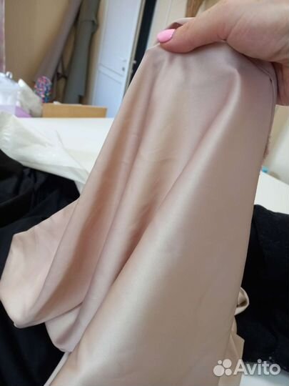 Тонкий атлас с эластаном 10м