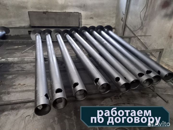 Винтовые сваи под забор, теплицу, беседку