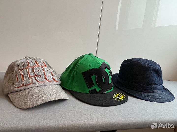 Бейсболка dc, dkny и шляпа zara