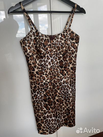 Платье женское леопардовое