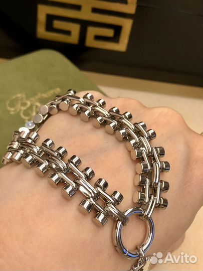 Браслет Рушев(Rushev) Бритва серебрение