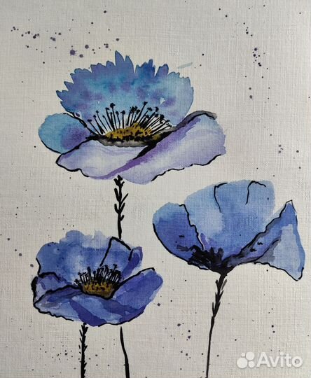 Открытки акварельные ручной работы