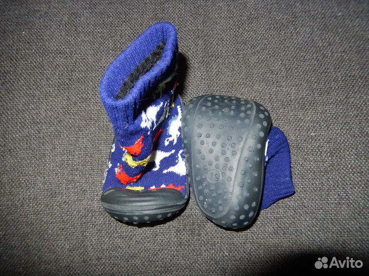 Носочки топотушки с резиновыми подошвами