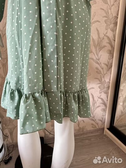 Платье женское новое в горох 50