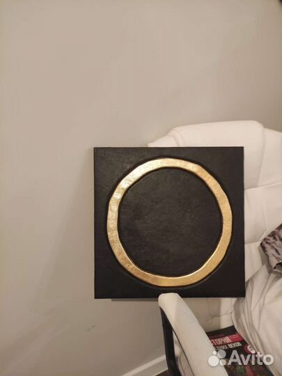 Картина барельеф кольцо