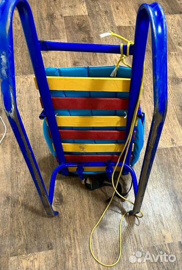 Детские санки и матрац для санок (мягкое сиденье)