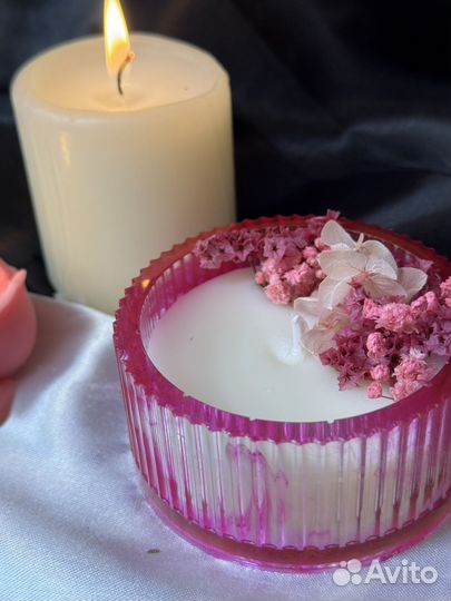 Ароматическая свеча ручной работы