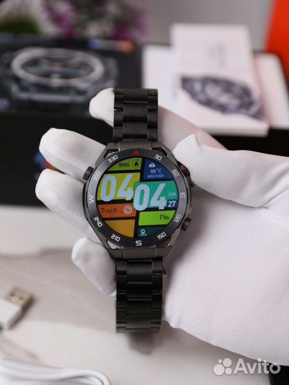 Смарт часы N5 Pro Premium чёрный каменный