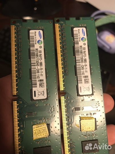 Оперативная память ddr3 2+2 (4gb) samsung