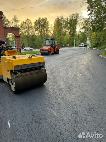 Асфальтирование укладка асфальтовой крошки