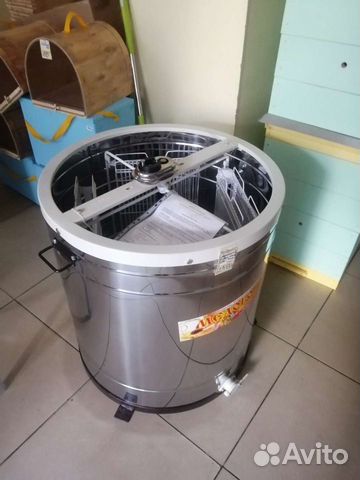 Медогонка 4 рамочная 3х,2х пов. и нет. Нерж ал+