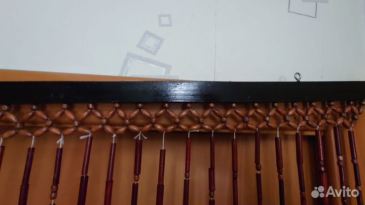 Штора подвесная натуральное дерево (висюльки)