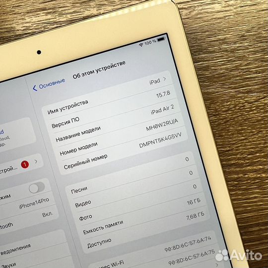 iPad Air 2 Gold 16GB