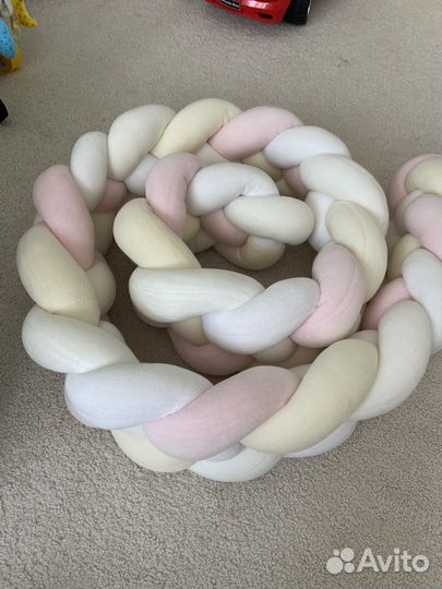 Бортик косичка из 4-х прядей