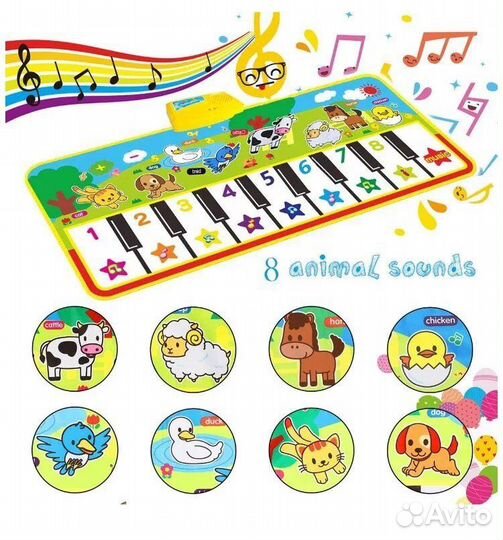 Новый Детский музыкальный коврик