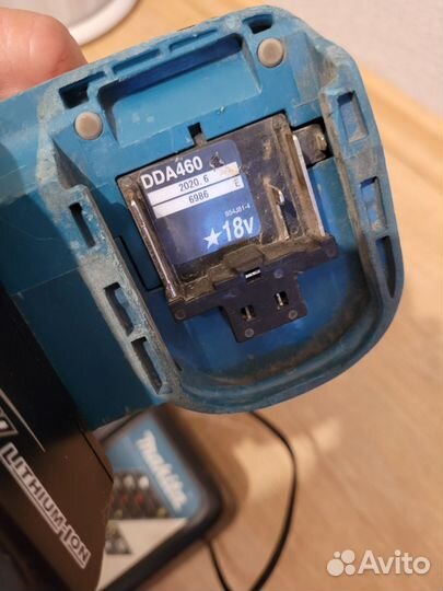 Угловая дрель Makita DDA460 + АКБ + зу