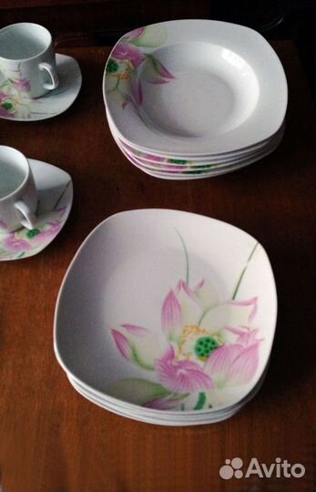 Чайный+кофейный сервиз+тарелки Mona Lisa