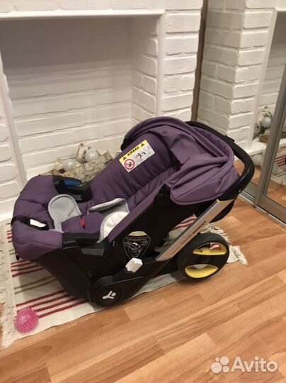 Коляска автолюлька на колесах