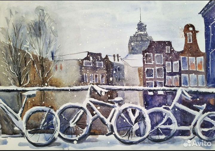 Картина акварелью 