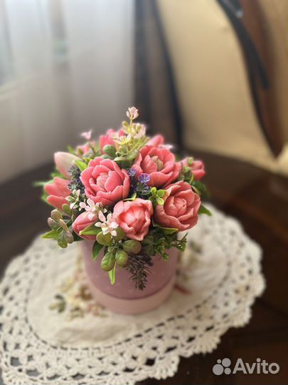 Букет из мыла. Подарок