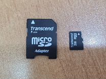 Карта памяти Micro SD 2gb с адаптером