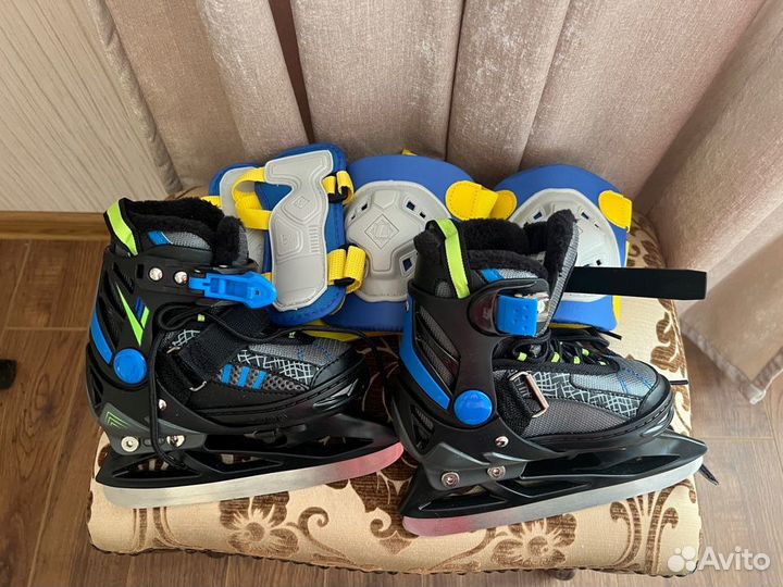Коньки детские раздвижные 27 30