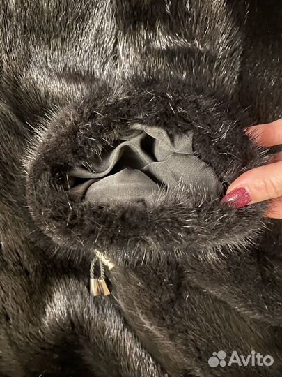 Шуба норковая с капюшоном 46 48