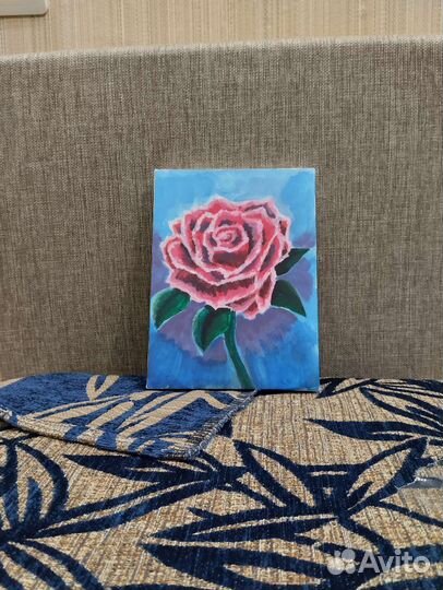 Холст Акрилом Роза