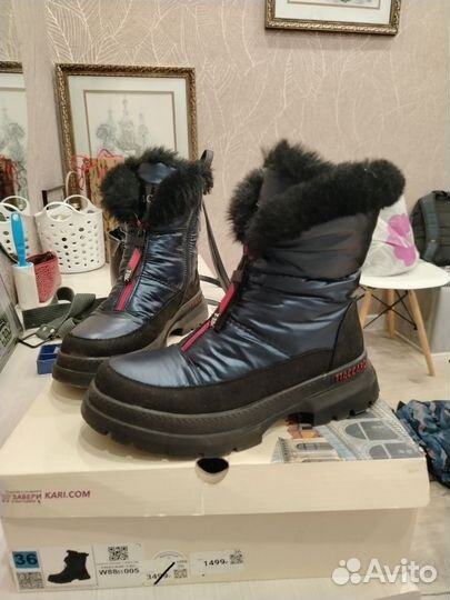 Дутики зимние для девочки р34-35