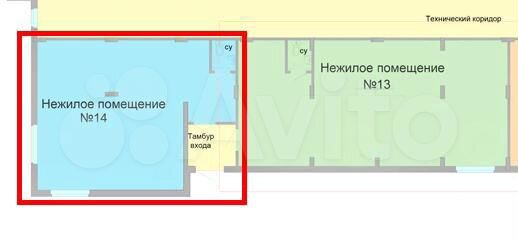 Помещение свободного назначения, 54.6 м²