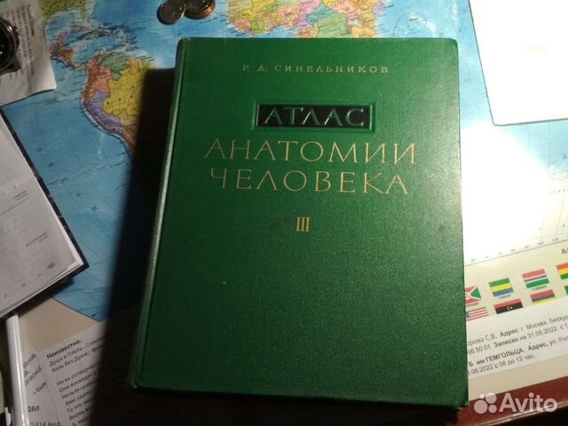Атлас анатомии человека, синельников, 1963г