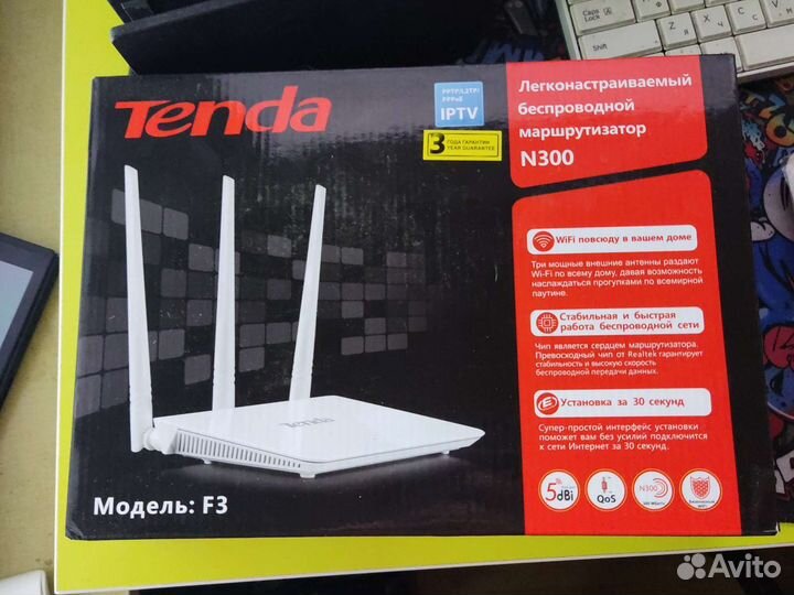 Wifi роутер tenda f3 n300