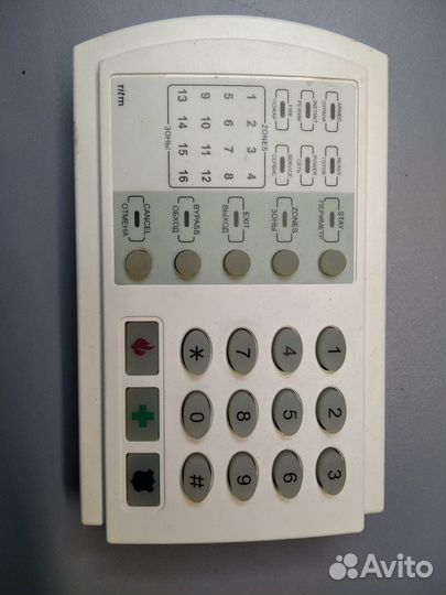 Клавиатура для панели охранно-пожарной кв1-2