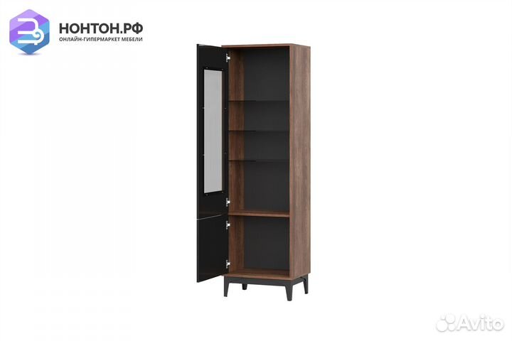 Шкаф-сервант Brass шкс-1 каштан арвадона / черный